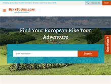 Tablet Screenshot of biketours.com